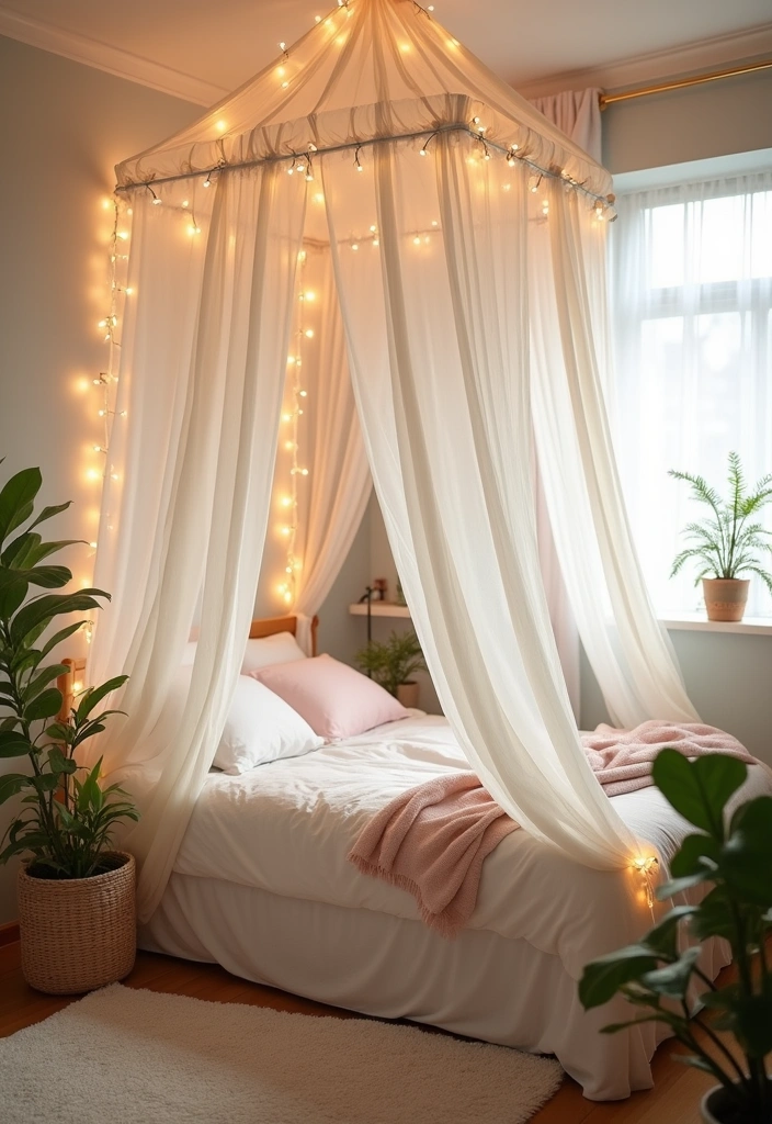 15 Stunning Bedroom Decor Transformations Under $100 (You Won't Believe #3!) - 1. Cozy Canopy Retreat