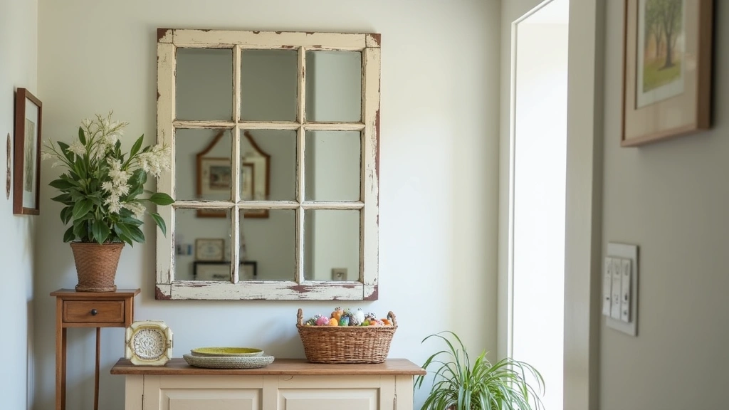 18 Jaw-Dropping Upcycled Furniture Ideas That Will Inspire Your Next Project (Check Out #14!) - 13. Upcycled Window Frame Mirror