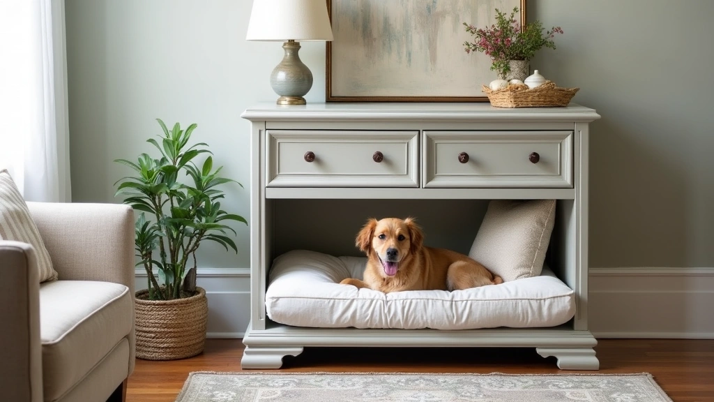 18 Jaw-Dropping Upcycled Furniture Ideas That Will Inspire Your Next Project (Check Out #14!) - 14. Dresser into Pet Bed (Check Out #14!)
