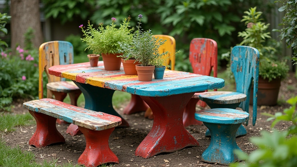 18 Jaw-Dropping Upcycled Furniture Ideas That Will Inspire Your Next Project (Check Out #14!) - 15. Upcycled Tire Garden Table