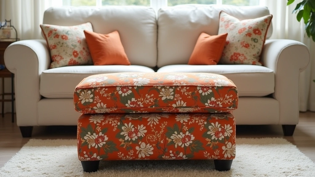 18 Jaw-Dropping Upcycled Furniture Ideas That Will Inspire Your Next Project (Check Out #14!) - 9. Upholstered Ottoman from Old Chair