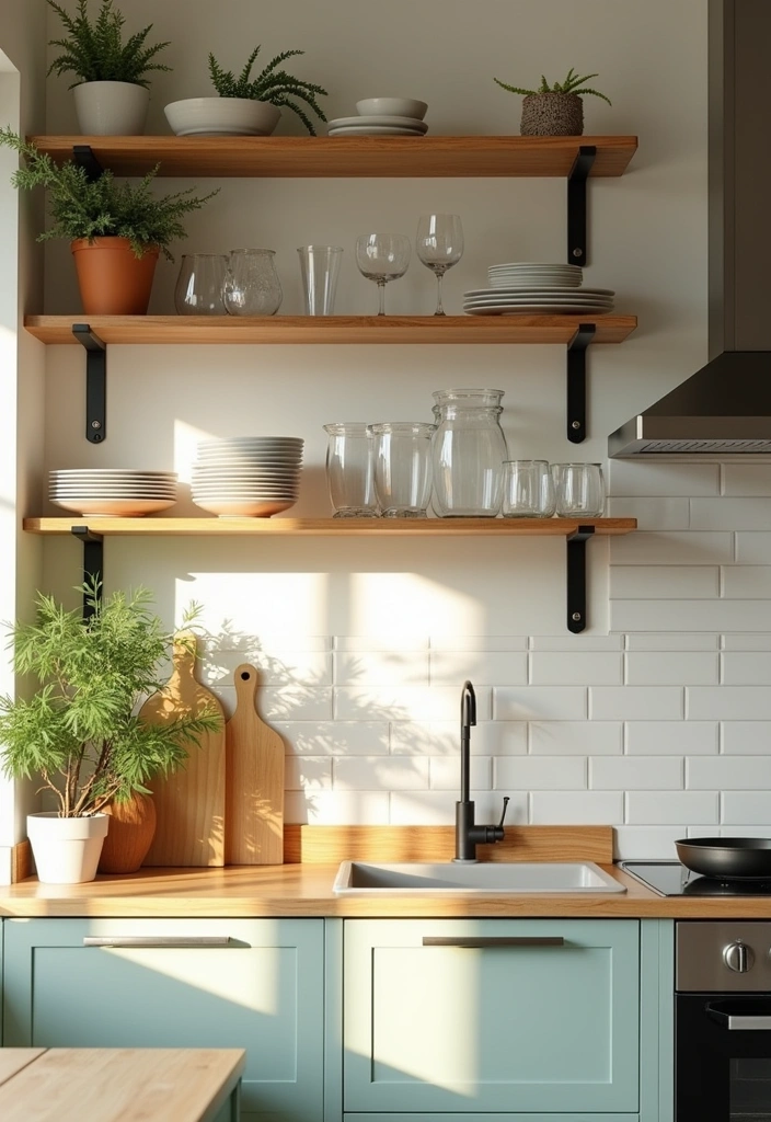 22 Modern Kitchen Styling Tips That'll Make You Want to Cook Every Day (#14 Will Inspire You!) - 1. Embrace Open Shelving