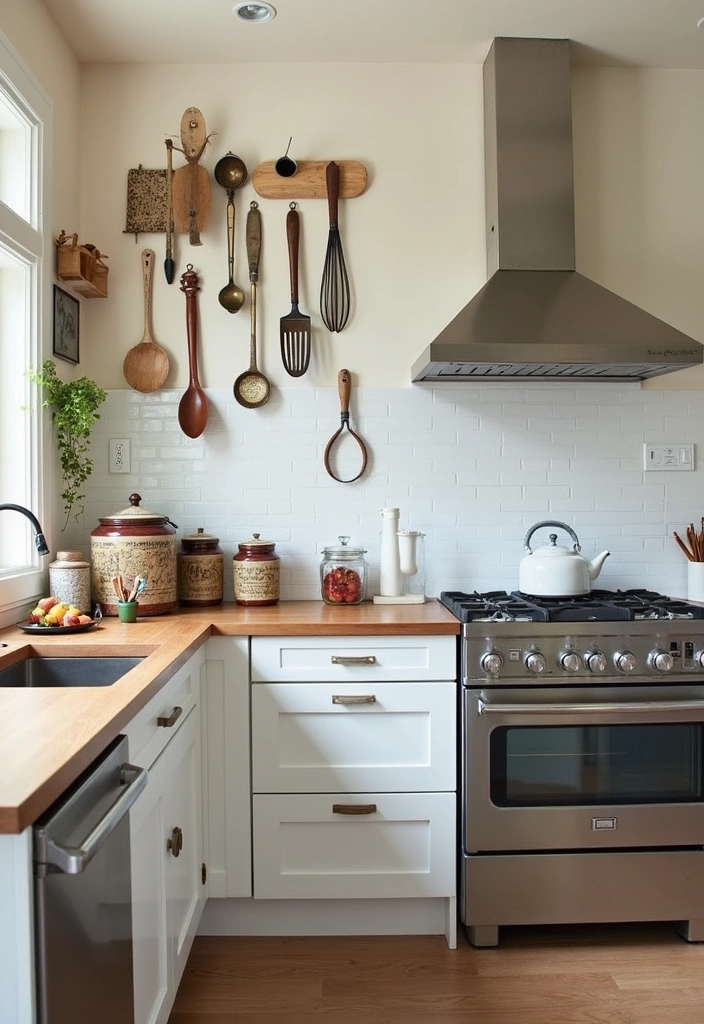 22 Modern Kitchen Styling Tips That'll Make You Want to Cook Every Day (#14 Will Inspire You!) - 11. Introduce Vintage Finds