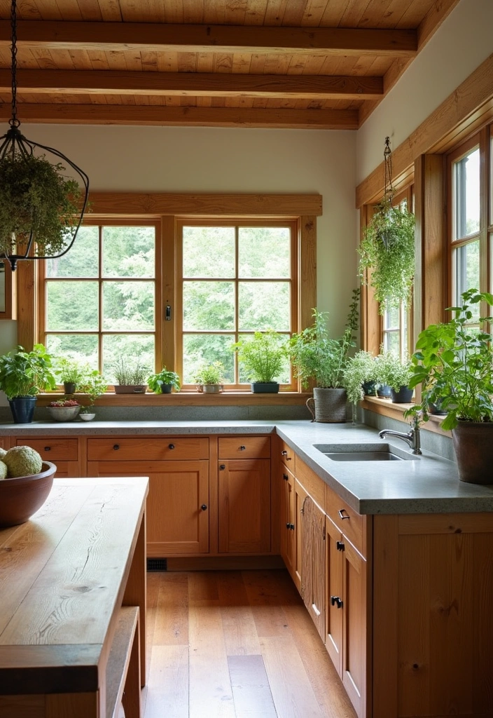 22 Modern Kitchen Styling Tips That'll Make You Want to Cook Every Day (#14 Will Inspire You!) - 5. Incorporate Natural Elements