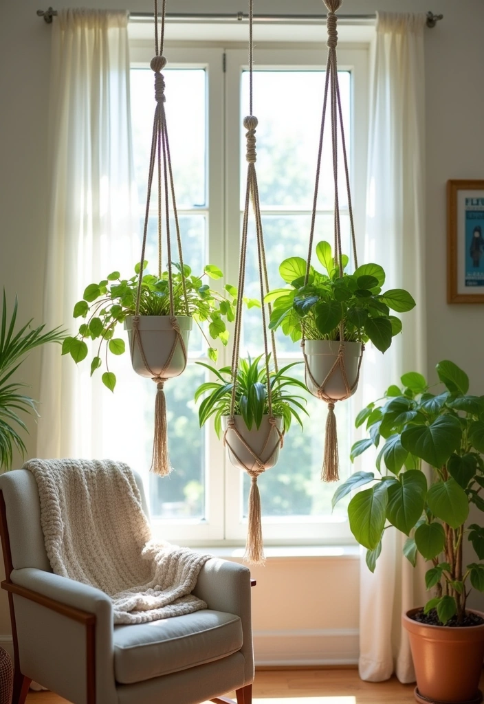 25 Easy DIY Home Decor Projects That Look Like a Million Bucks! - 1. Elegant Macrame Plant Hangers