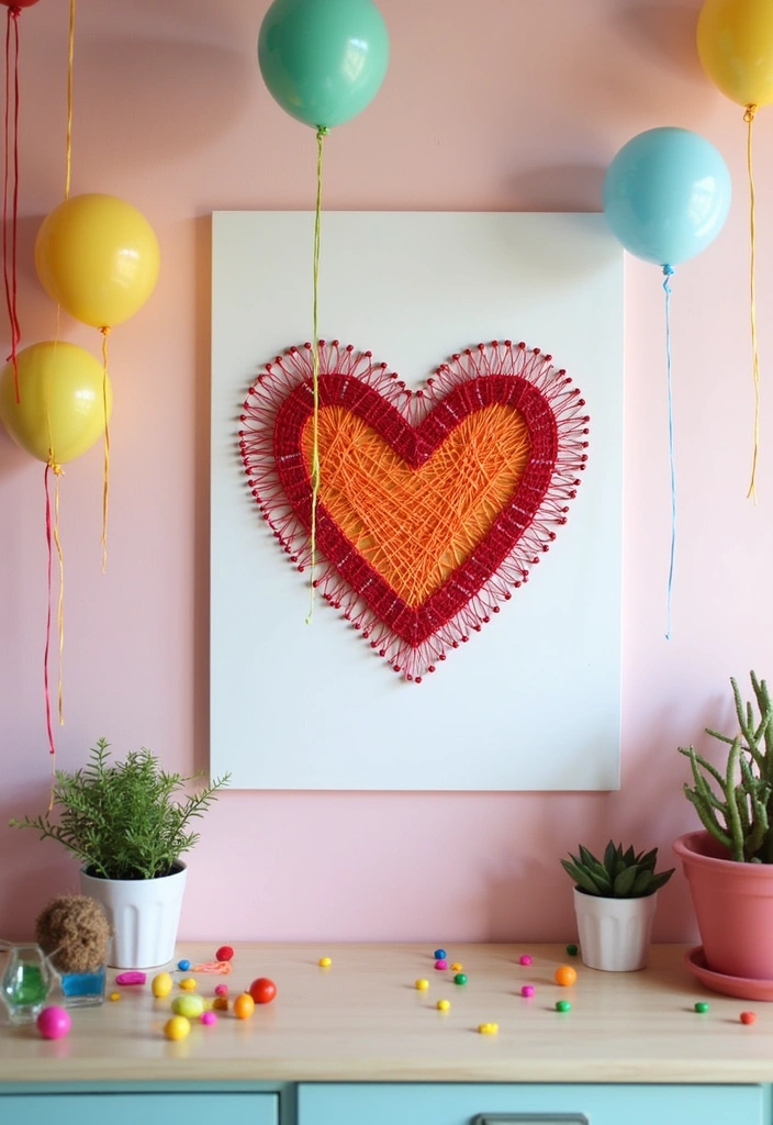 25 Easy DIY Home Decor Projects That Look Like a Million Bucks! - 19. Whimsical String Art