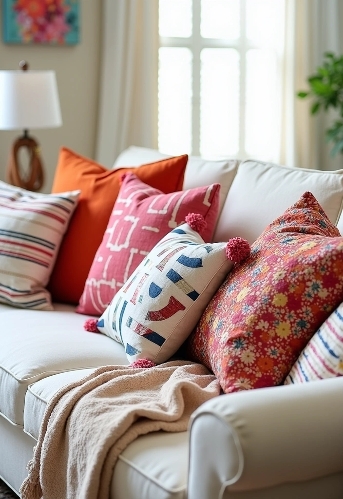 25 Easy DIY Home Decor Projects That Look Like a Million Bucks! - 5. Decorative Throw Pillows