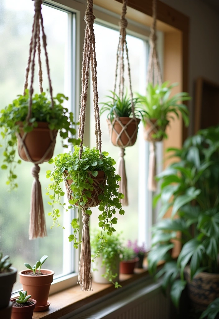 25 Stunning DIY Home Decor Projects That'll Transform Your Space on a Budget! - 10. Macrame Plant Hangers