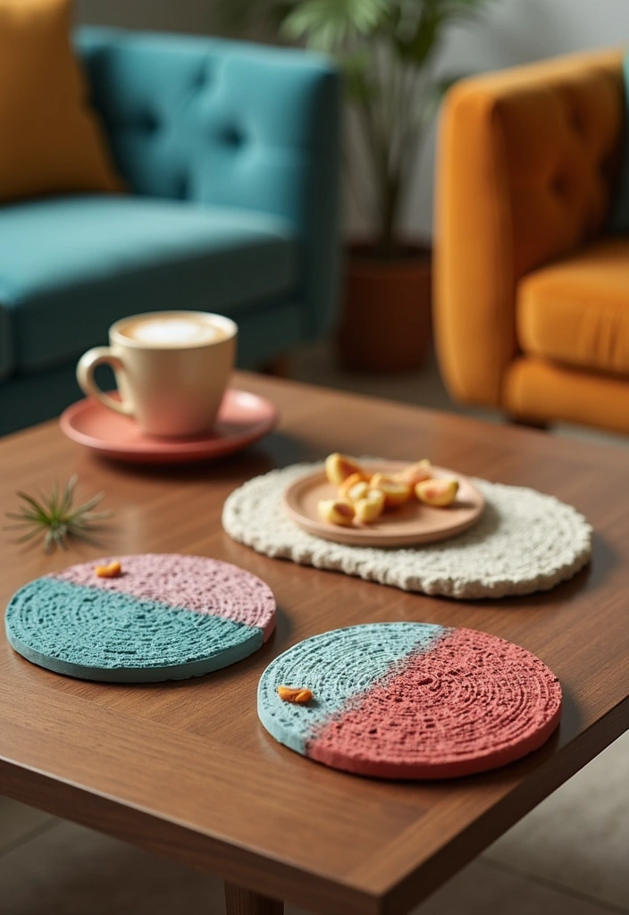 25 Stunning DIY Home Decor Projects That'll Transform Your Space on a Budget! - 21. Customized Coasters
