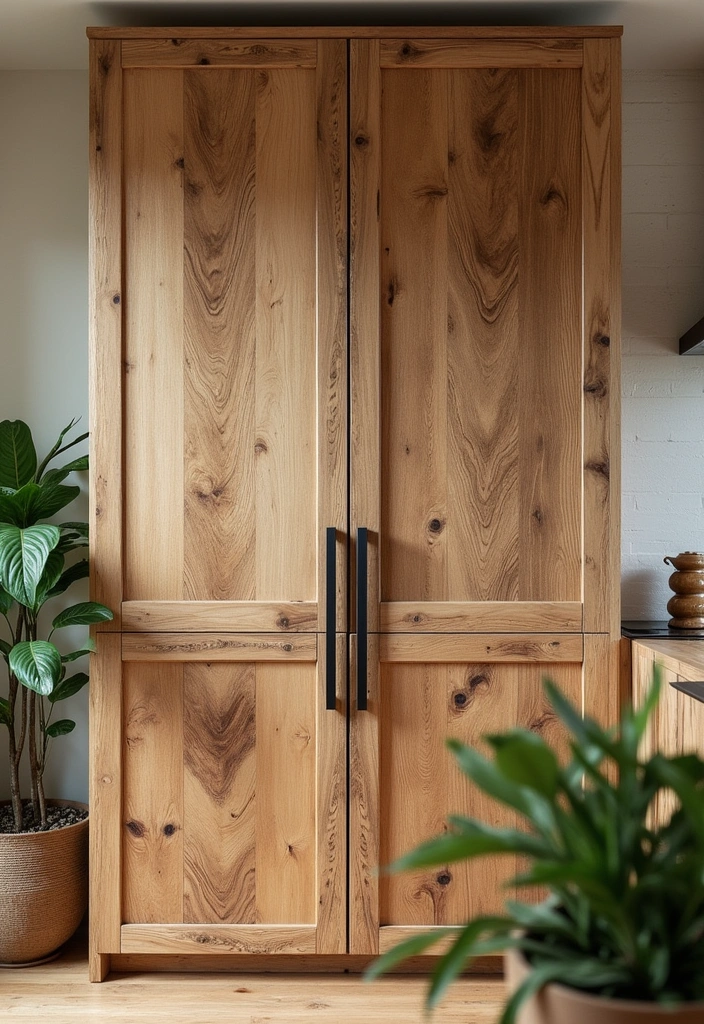 20 Eco-Friendly Kitchen Ideas That'll Help You Go Green (And Save the Planet!) - 1. Reclaimed Wood Cabinets