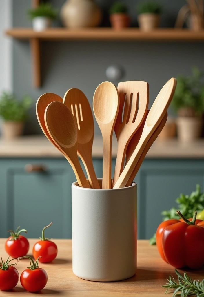 20 Eco-Friendly Kitchen Ideas That'll Help You Go Green (And Save the Planet!) - 17. Natural Wood Utensils