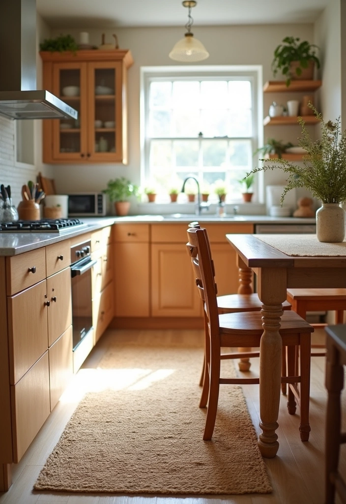 20 Eco-Friendly Kitchen Ideas That'll Help You Go Green (And Save the Planet!) - 5. Natural Fiber Rugs