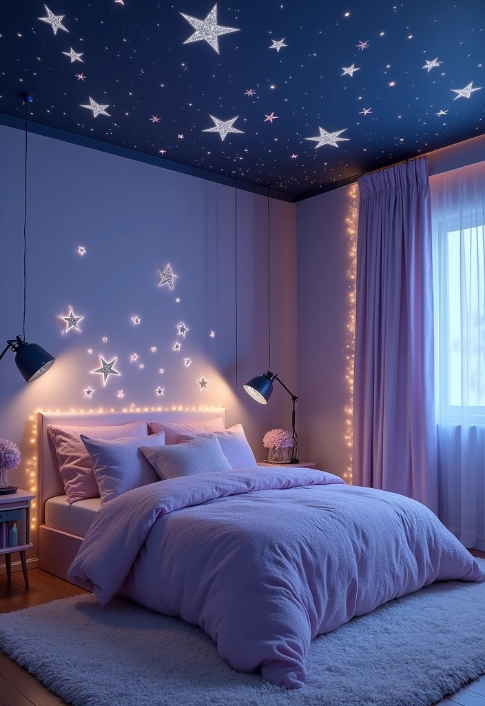 22 Kids Room Paint Ideas That Will Make Bedtime a Dream (Don't Miss #10!) - 3. Starry Night