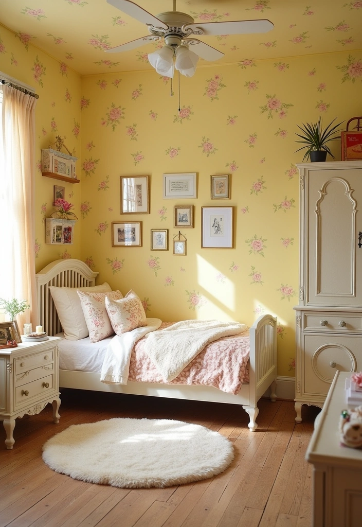 22 Kids Room Paint Ideas That Will Make Bedtime a Dream (Don't Miss #10!) - 9. Vintage Charm