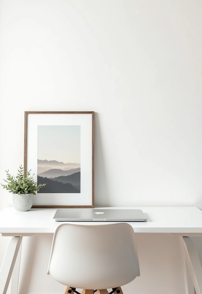 22 Minimalist Office Decor Ideas That Will Declutter Your Mind and Workspace! - 6. Personal Touches