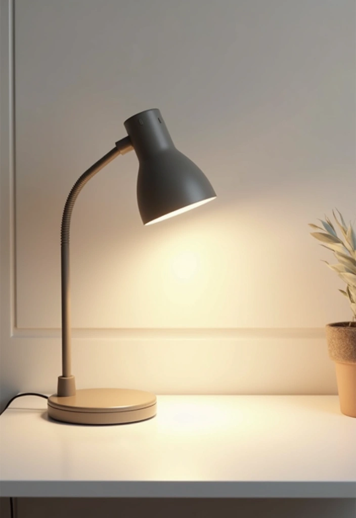 22 Minimalist Office Decor Ideas That Will Declutter Your Mind and Workspace! - 7. Smart Lighting