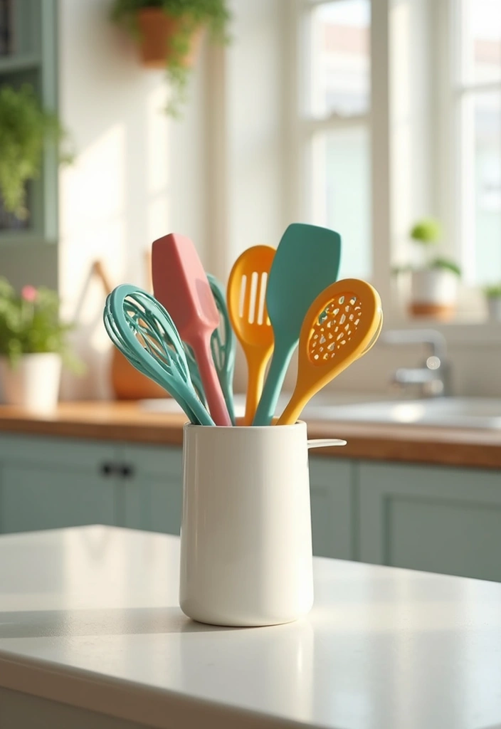 25 Kitchen Hacks That Will Transform Your Space and Blow Your Mind! - 9. Cooking Utensil Holder